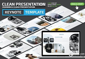 37页创意图片展示国外keynote模板 - 顶尖PPT