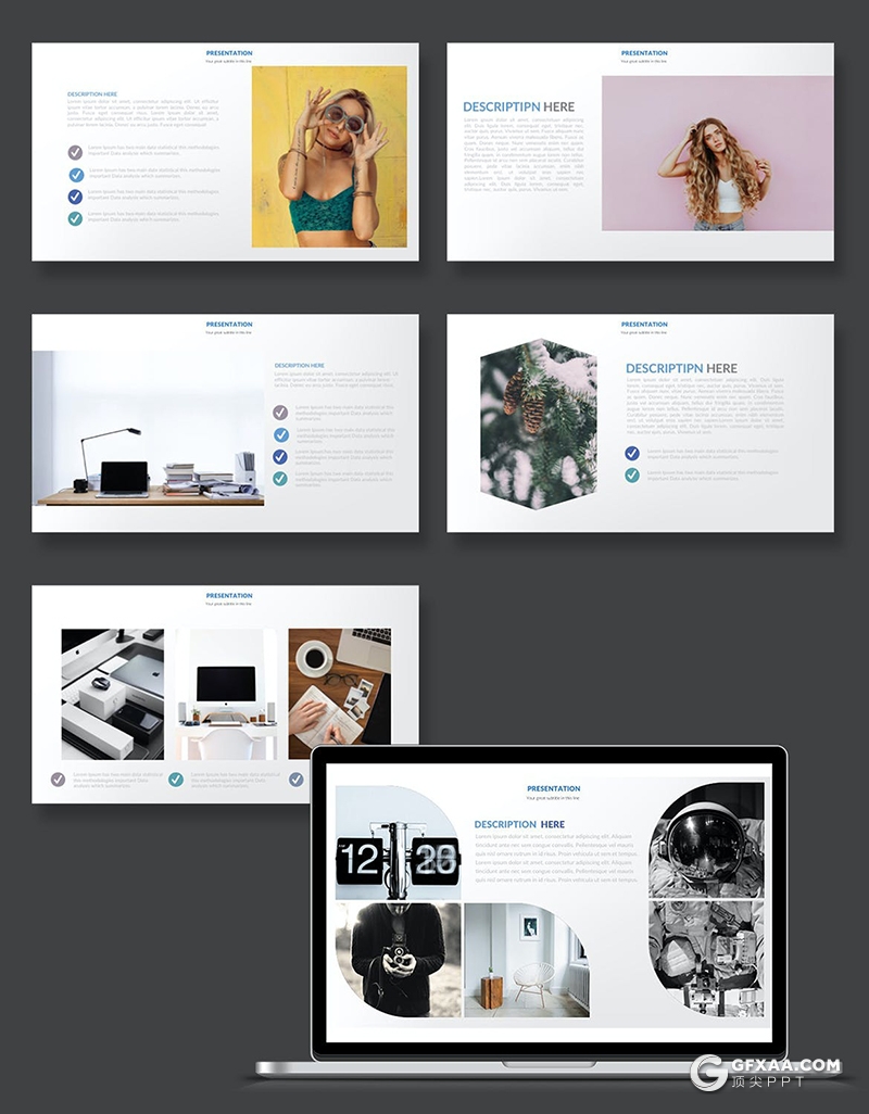 37页创意图片展示国外PPT模板 - 顶尖PPT