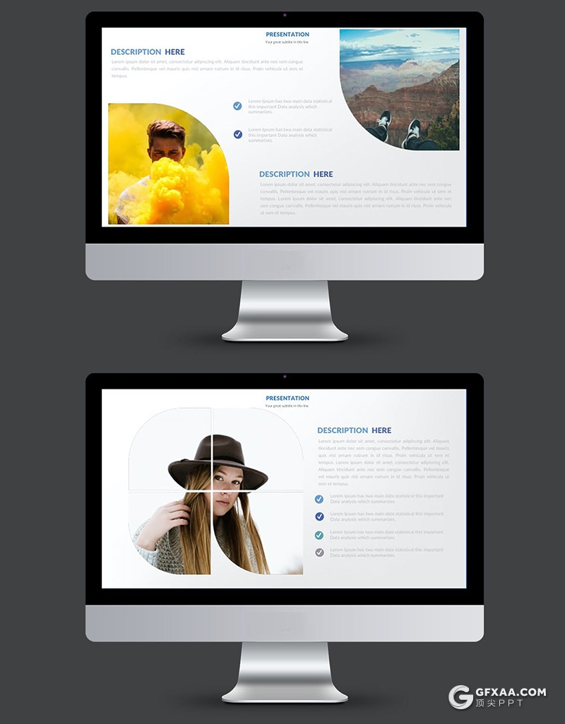 37页创意图片展示国外PPT模板 - 顶尖PPT