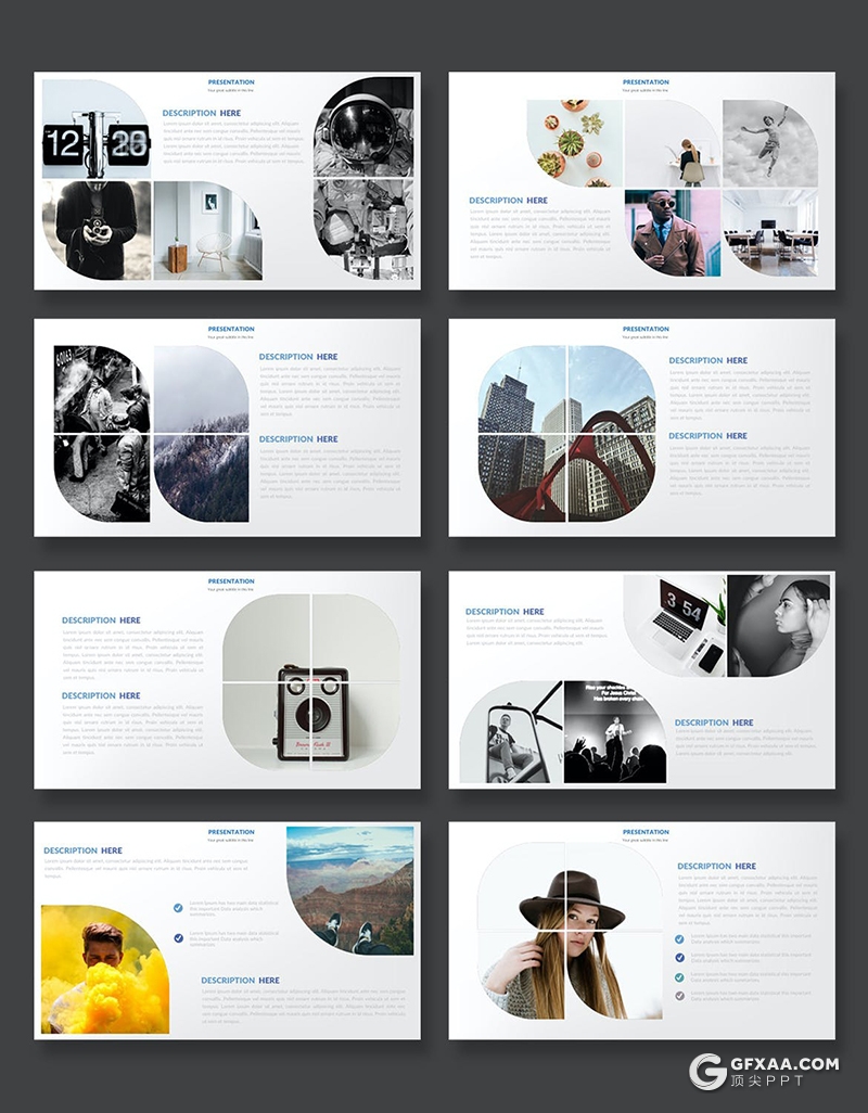 37页创意图片展示国外PPT模板 - 顶尖PPT