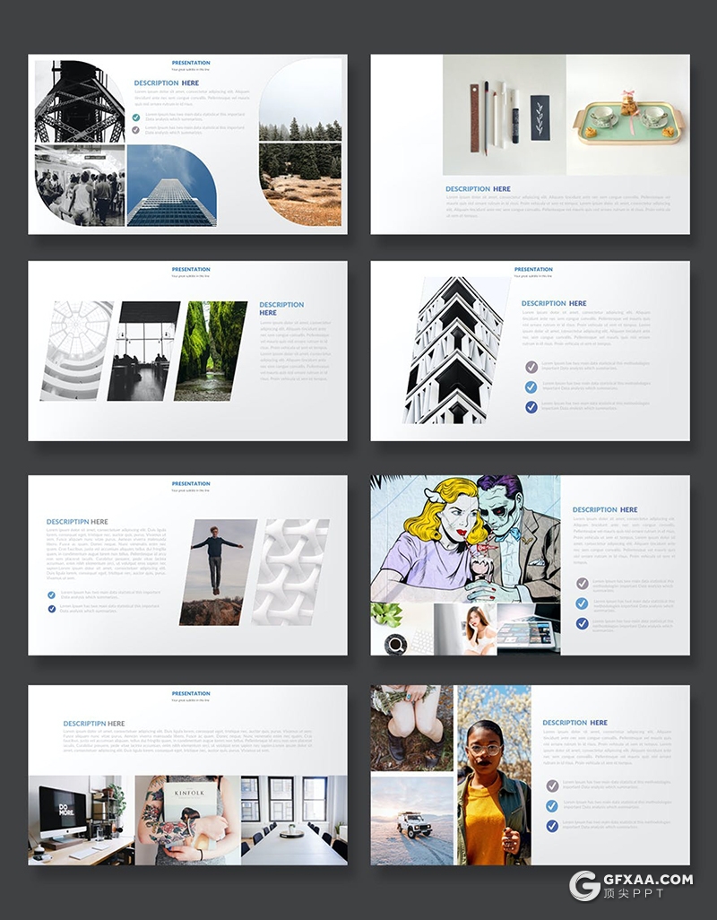 37页创意图片展示国外PPT模板 - 顶尖PPT
