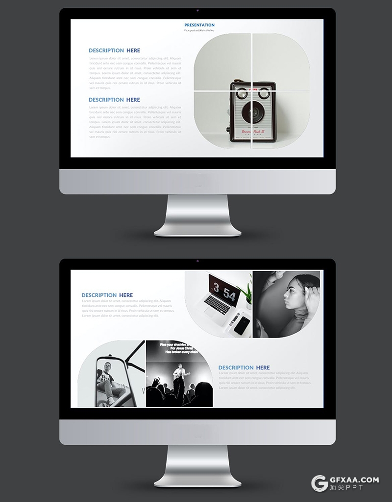 37页创意图片展示国外PPT模板 - 顶尖PPT