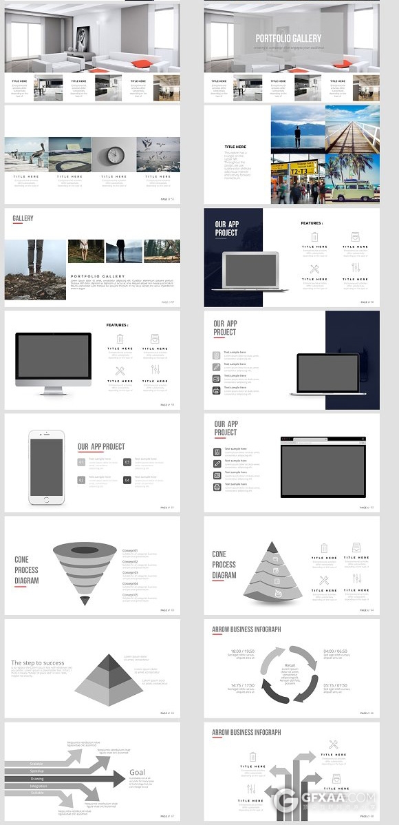 100页极简艺术风格keynote模板 - 顶尖PPT