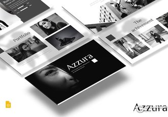 30页黑色时尚服装秀女性主题Google slides模板 - 顶尖PPT