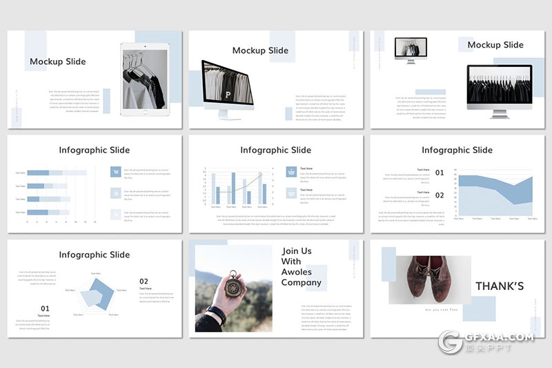30页极简风格企业团队人员简介商务风格PPT模板 - 顶尖PPT