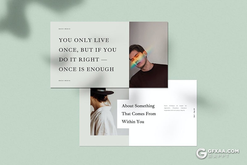 35页极简时尚流行风格Google slides模板 - 顶尖PPT