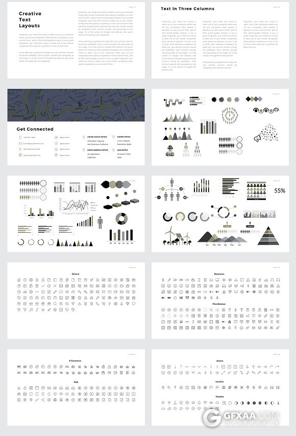 80多页极简艺术商务风格keynote模板 - 顶尖PPT