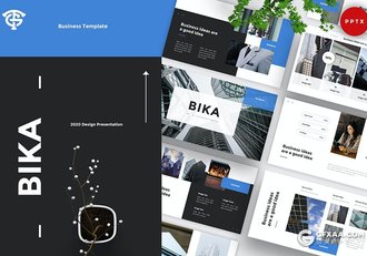 30页扁平化欧美商务风格企业简介PPT模板5种配色 - 顶尖PPT