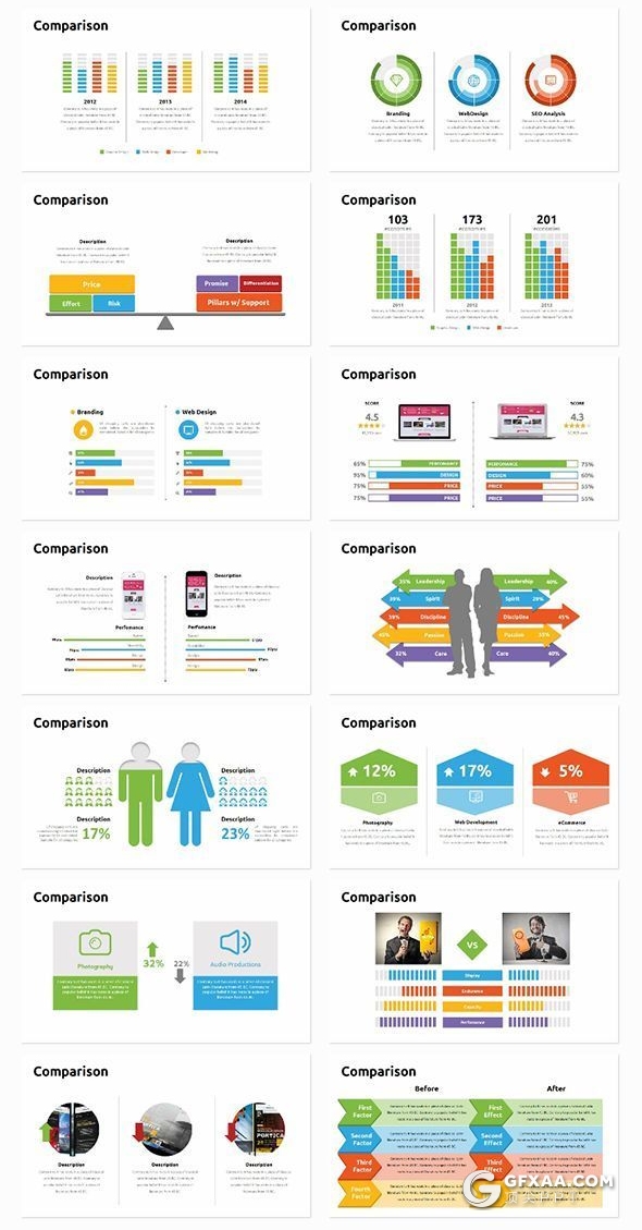 300页国外商务数据图表创意信息图形ppt模板超级ppt图形大合集 - 顶尖PPT