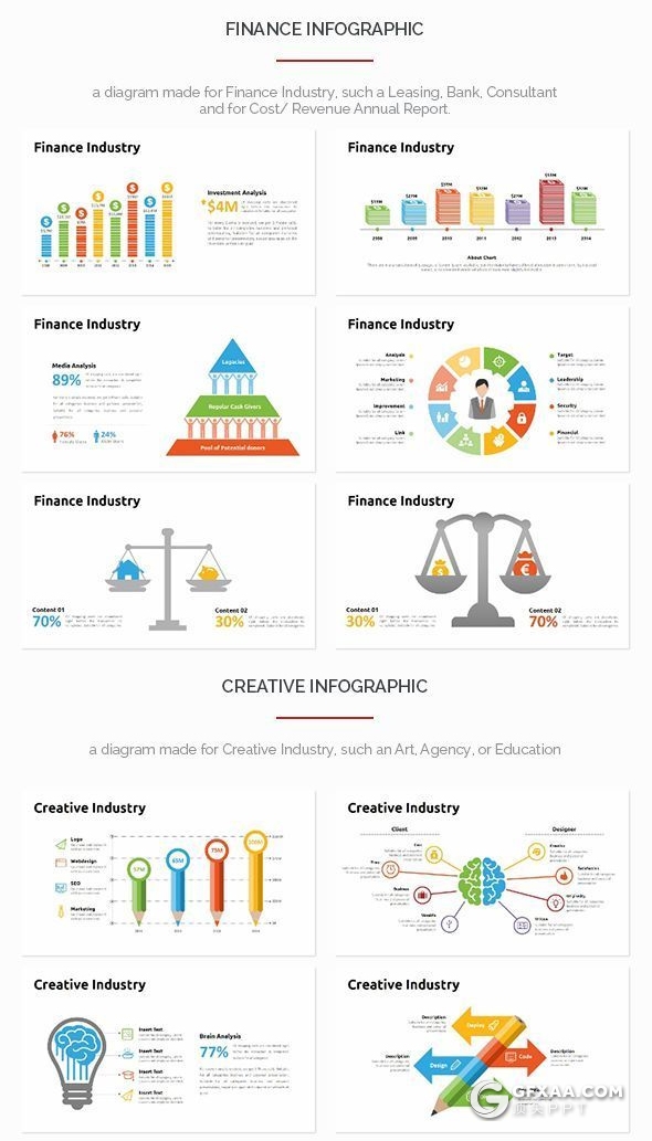 300页国外商务数据图表创意信息图形ppt模板超级ppt图形大合集 - 顶尖PPT