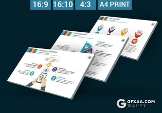 20种配色4种尺寸154页欧美商务数据图形企业介绍业务合作PPT模板 - 顶尖PPT
