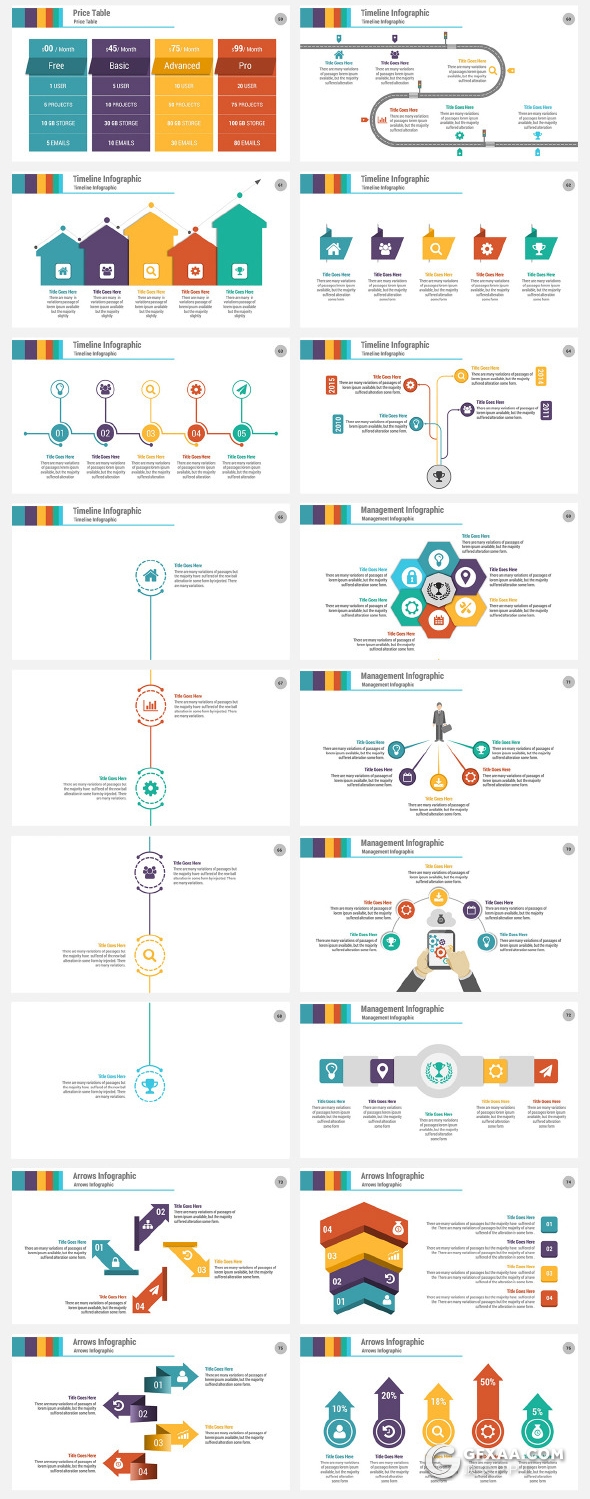 20种配色4种尺寸154页欧美商务数据图形企业介绍业务合作PPT模板 - 顶尖PPT