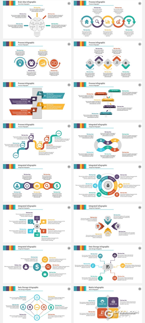 20种配色4种尺寸154页欧美商务数据图形企业介绍业务合作PPT模板 - 顶尖PPT