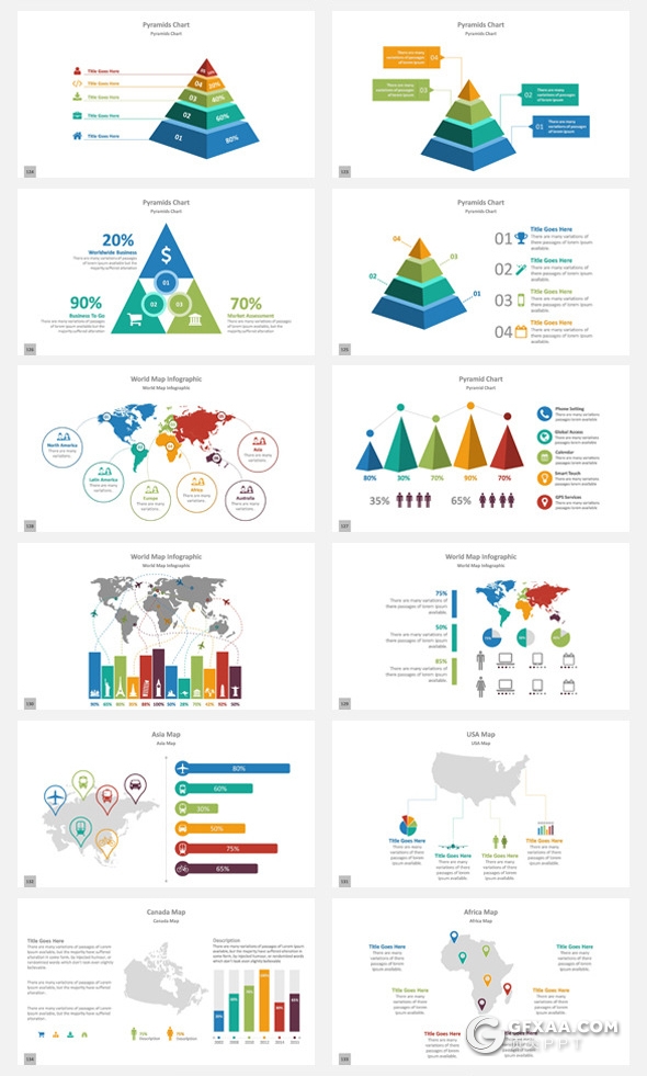 134页商务风格企业项目合作工作汇报项目报告PPT模板20种配色 - 顶尖PPT