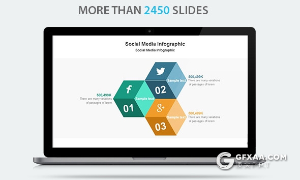 123页欧美企业商务风格PPT模板创意图形通用PPT模板10种配色 - 顶尖PPT