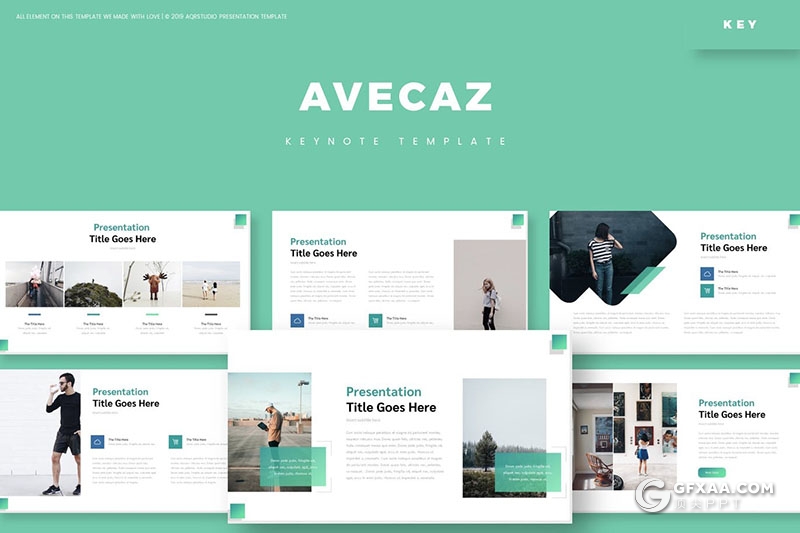 30页简约清新风格多用途keynote模板5种配色 - 顶尖PPT