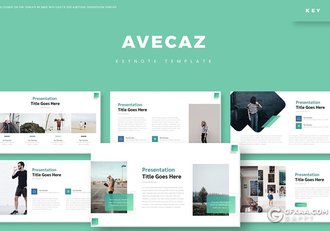 30页简约清新风格多用途keynote模板5种配色 - 顶尖PPT