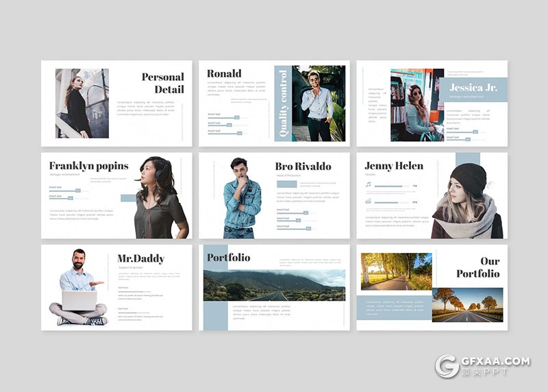 30页简约风格商务多用途Keynote模板5种配色 - 顶尖PPT