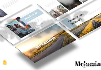 30页简约风格商务多用途Google slides模板5种配色 - 顶尖PPT