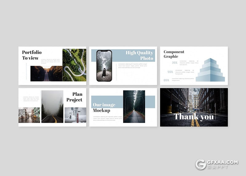 30页简约风格商务多用途Keynote模板5种配色 - 顶尖PPT