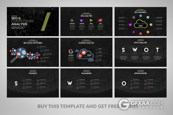 90页商务图形图表PPT模板多种比例100种配色 - 顶尖PPT