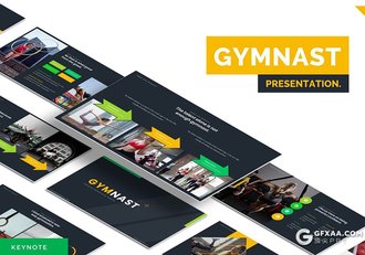 30页健身房介绍强身健体主题Keynote模板5种配色 - 顶尖PPT
