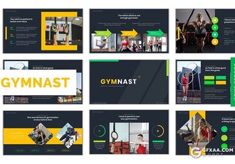 30页健身房介绍强身健体主题Google slides模板5种配色 - 顶尖PPT