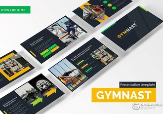 30页健身房介绍强身健体主题PPT模板5种配色 - 顶尖PPT