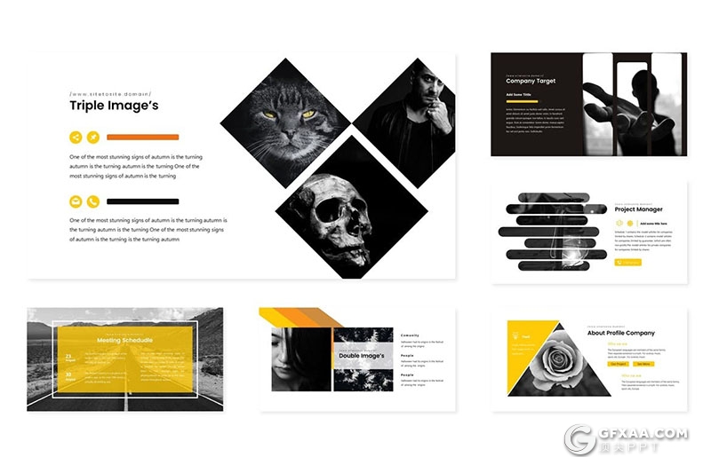 30页简约商务多用途国外Keynote模板5种配色 - 顶尖PPT