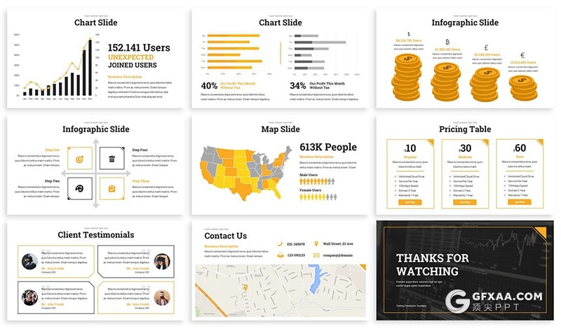 30页商务风格企业项目合作数据分析统计PPT模板 - 顶尖PPT