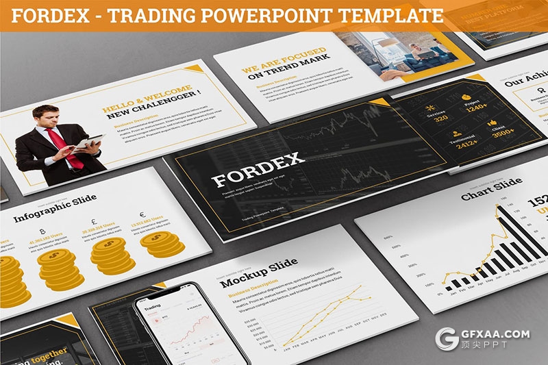 30页商务风格企业项目合作数据分析统计PPT模板 - 顶尖PPT