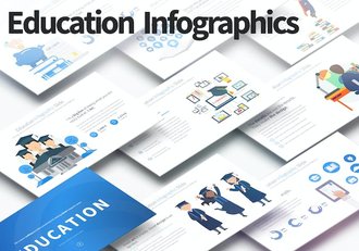 卡通教育数据分析学术报告PPT模板 - 顶尖PPT