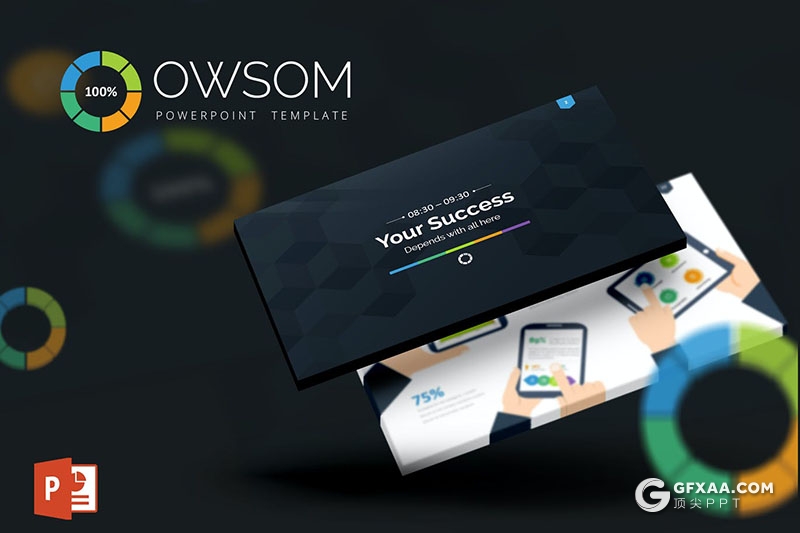 300页国外高端商务通用PPT模板各种创意信息图形合集PPT模板10种配色3种尺寸 - 顶尖PPT