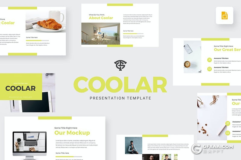 30页国外简约风格品牌形象展示Google slides模板 - 顶尖PPT