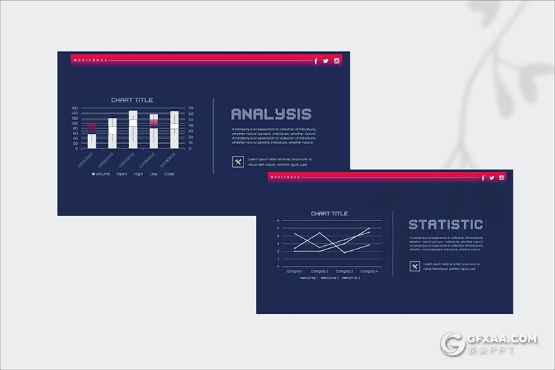 44页渐变色演唱会现场活动策划PPT模板 - 顶尖PPT