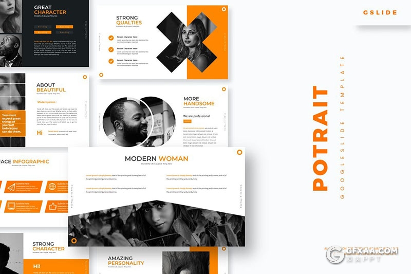 30页创意设计国外商务多用途Google slides模板5种配色 - 顶尖PPT