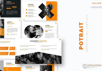 30页创意设计国外商务多用途Google slides模板5种配色 - 顶尖PPT