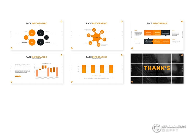 30页创意设计国外商务多用途Google slides模板5种配色 - 顶尖PPT