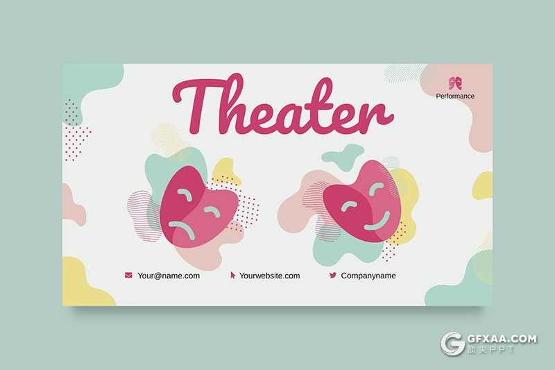 51页彩色歌剧院介绍演出节目展示宣传PPT模板 - 顶尖PPT