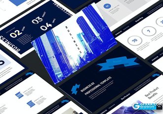 61页商业计划书企业简介通用PPT模板 - 顶尖PPT