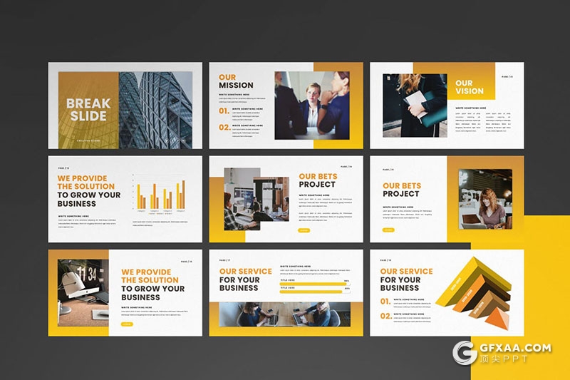 30页商业风格企业公司简介项目合作通用keynote模板 - 顶尖PPT