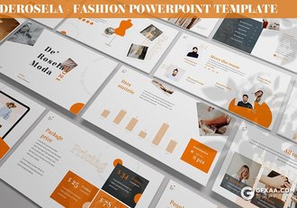 30页潮流风格服装设计公司团队简介业务展示PPT模板 - 顶尖PPT