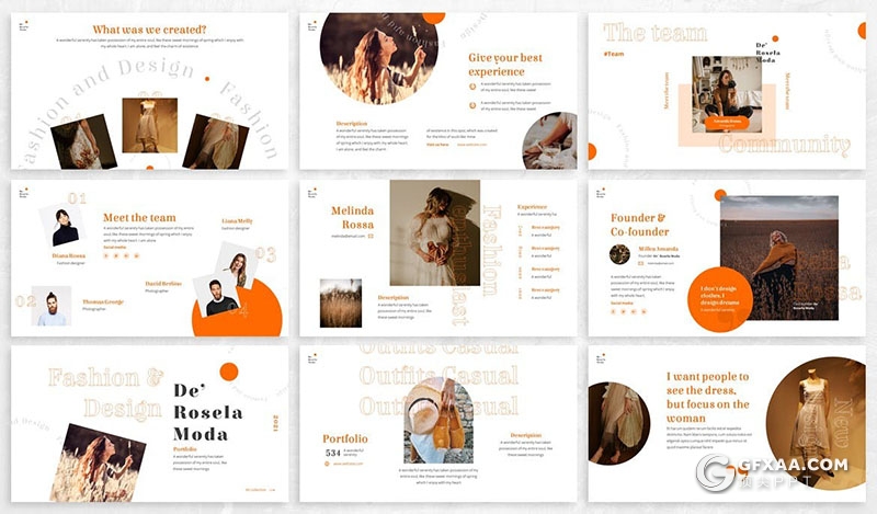 30页潮流风格服装设计公司团队简介业务展示PPT模板 - 顶尖PPT