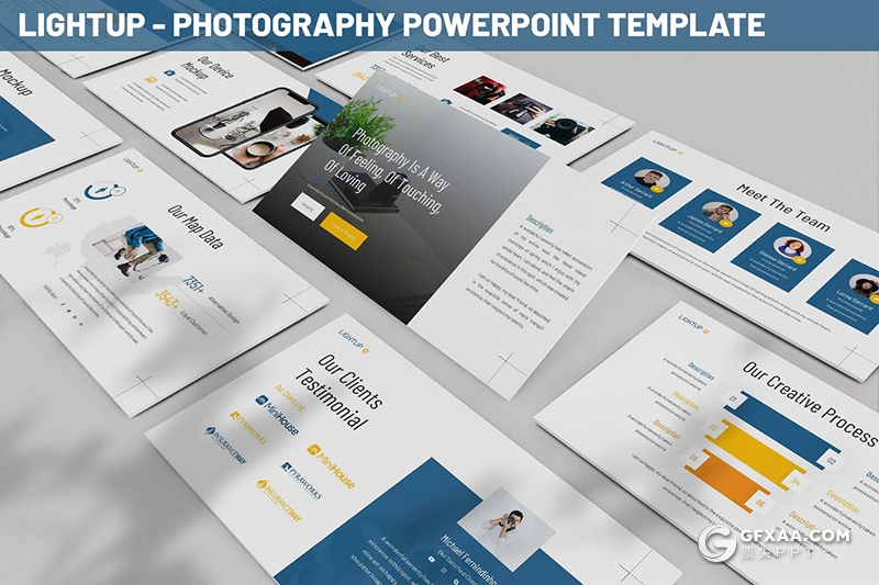 30页扁平化项目规划团队简介商务通用PPT模板5种配色 - 顶尖PPT