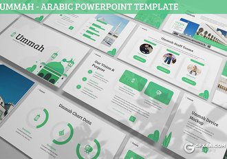 30页阿拉伯国家介绍主题风格PPT模板5种配色 - 顶尖PPT
