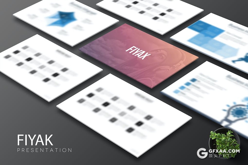 8套国外扁平化商务风格PPT模板合集 - 顶尖PPT