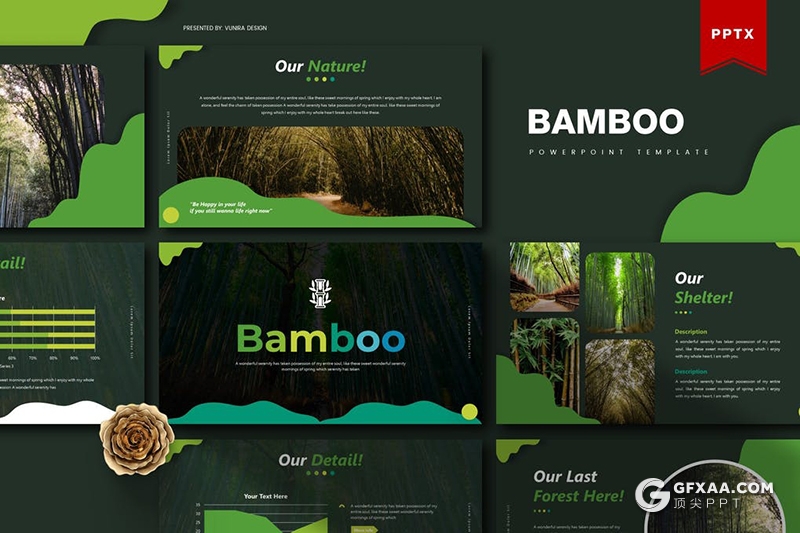 30页原始森林介绍环境绿化植被保护PPT模板 - 顶尖PPT