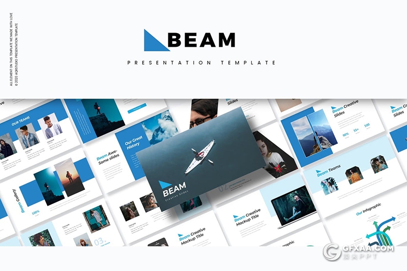 30页国外简约商务风格keynote模板5种配色 - 顶尖PPT