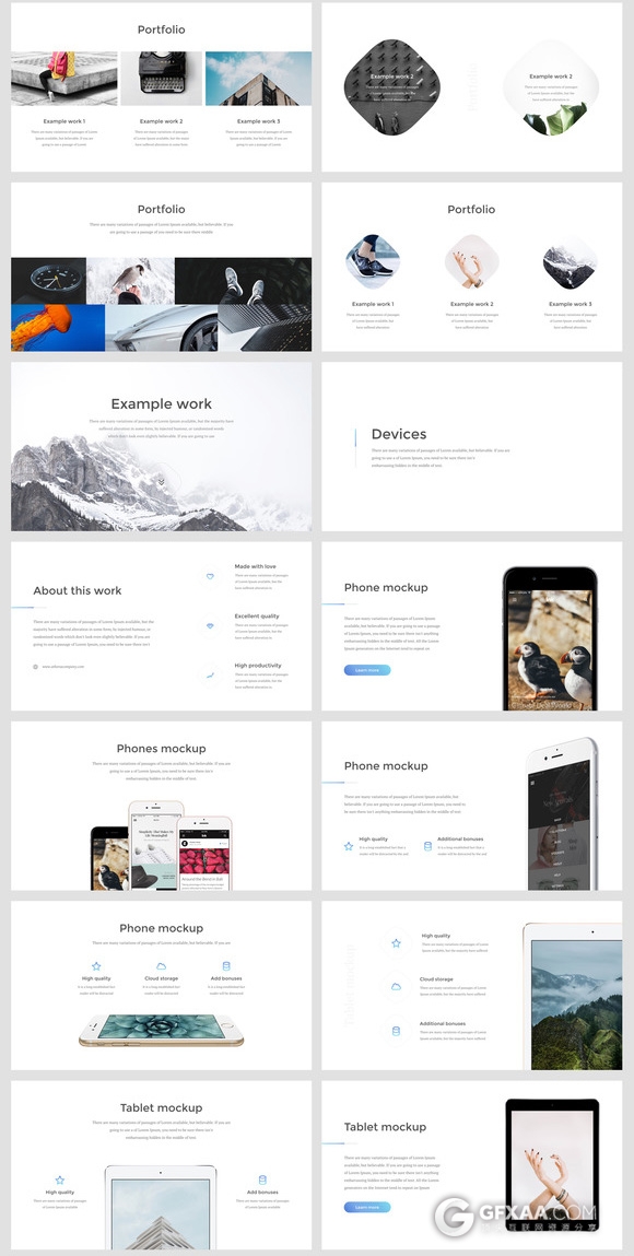 80多页简约时尚团队介绍艺术展示keynote模板 - 顶尖PPT