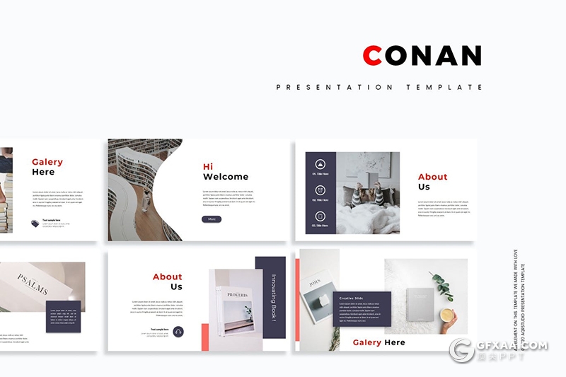 30页简约商务多用途PPT模板5种配色 - 顶尖PPT